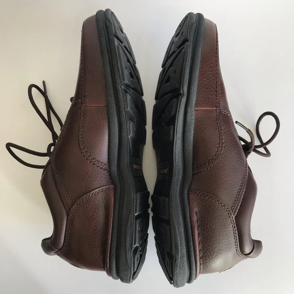 Rockport World Tour Brown Leather Men’s Walking Comfort Shoes A10889